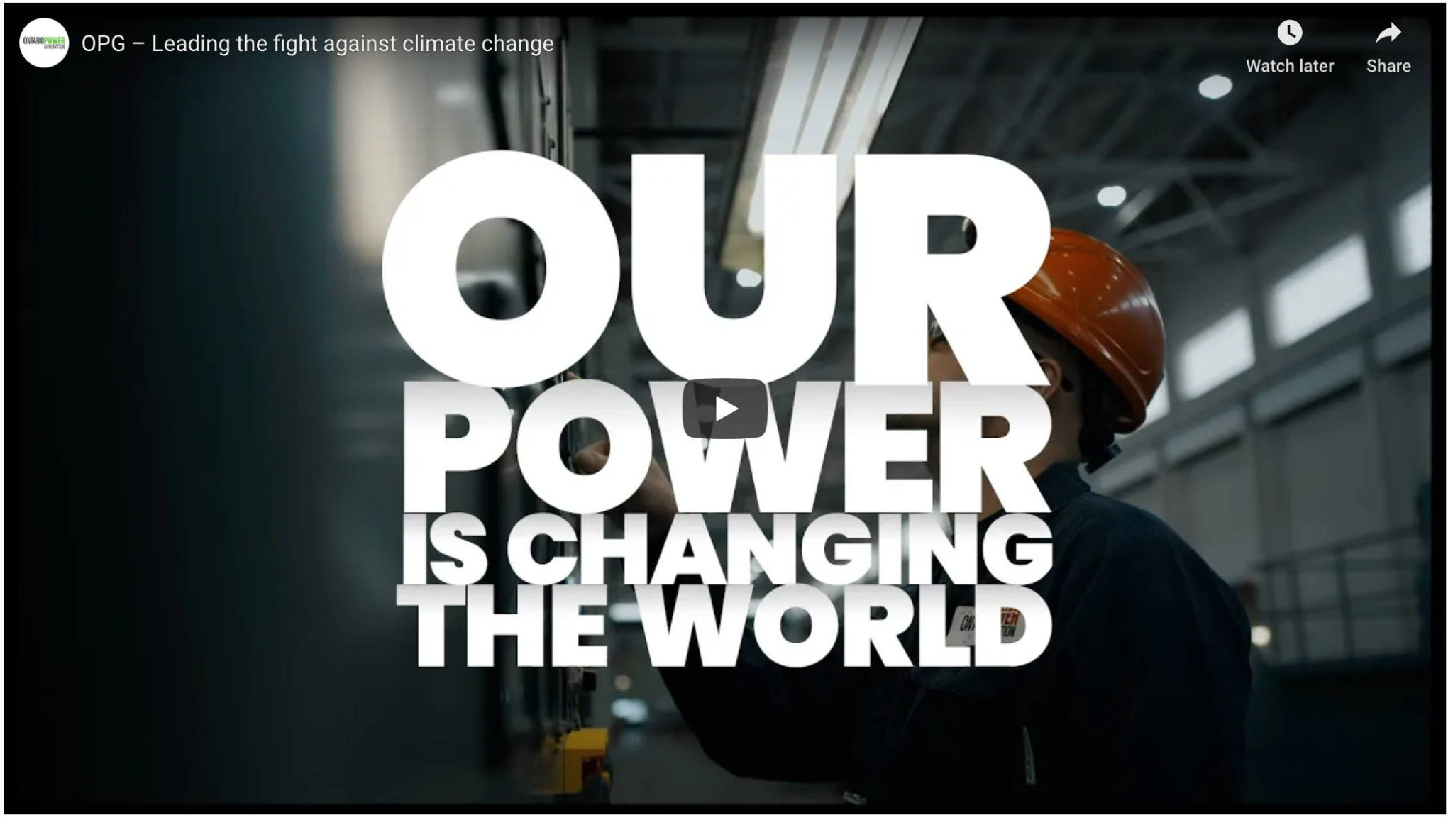 OPG sets goal to be net-zero carbon by 2040 and to power a new clean ...
