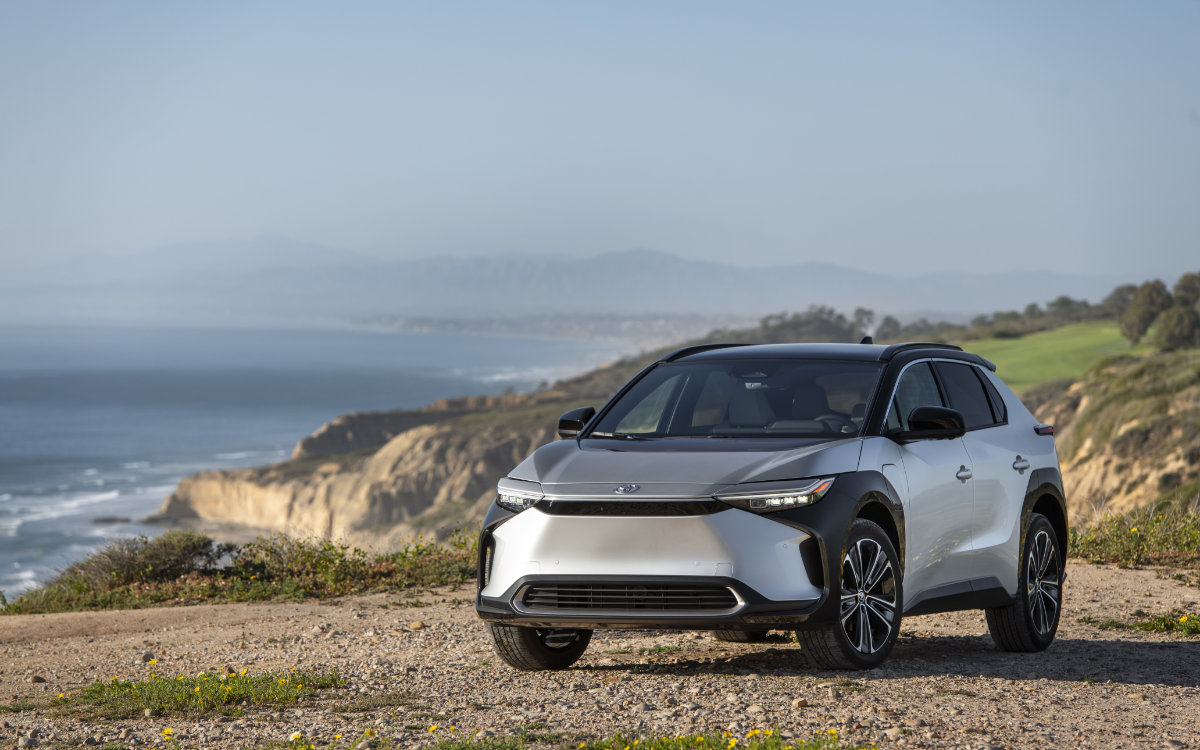 New electric Toyota bZ4X hitting showroom floors in Canada this spring