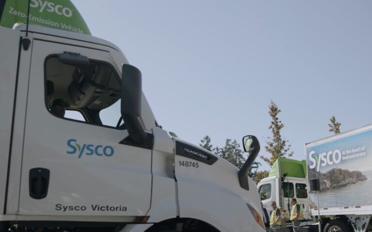 Sysco Edmonton Sysco Canada adopts first electric trucks