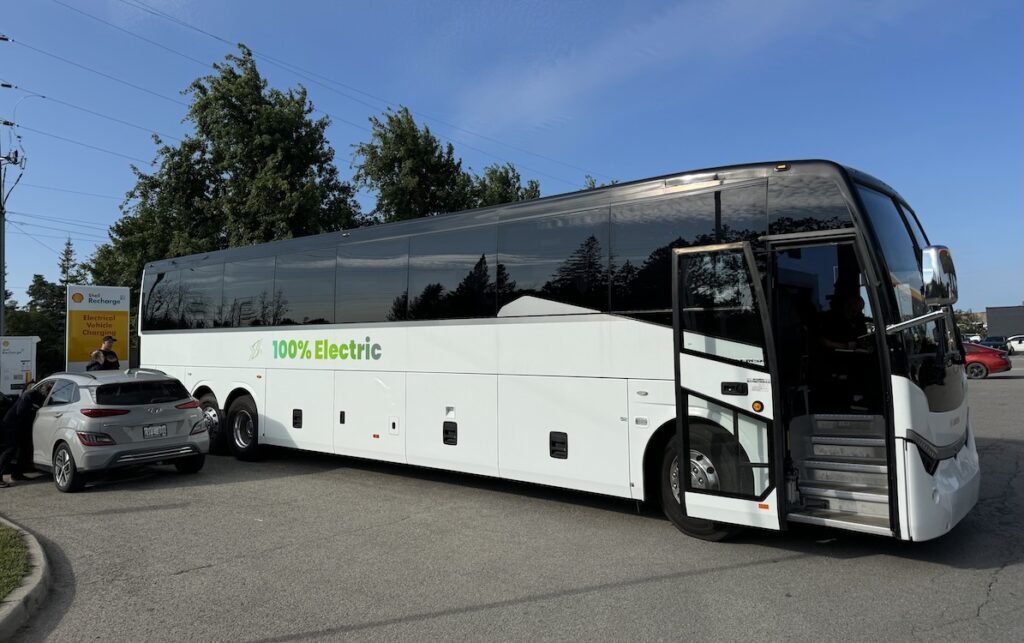 Electric coach bus