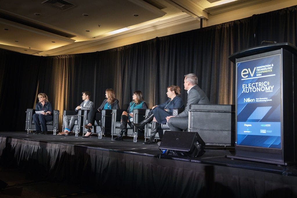 Speaker panel at the EV Innovation & Technology Conference