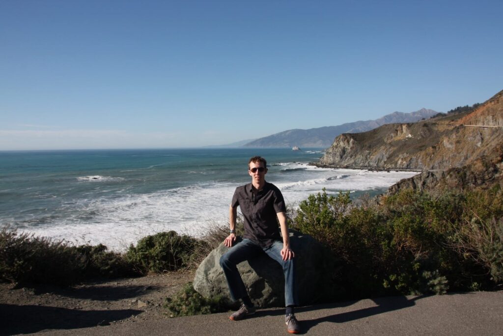 Ian Neville at the coast