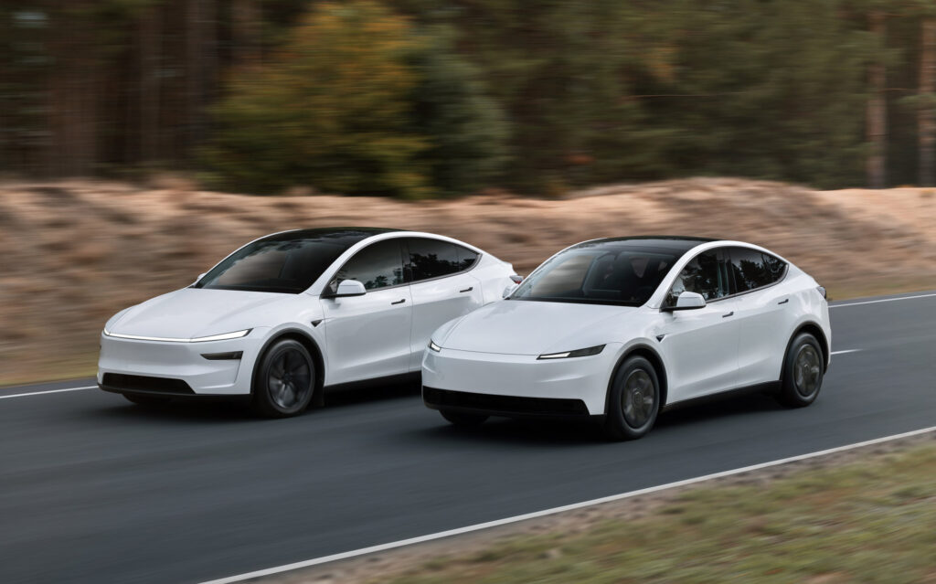 Tesla Model Y Premium, left, and Tesla Model Y Standard / Tesla